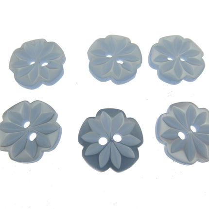 Round Daisy Flower Cut Polyester Buttons 2 Hole Sewing Craft 13 15 18mm CP8 Pack