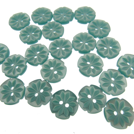 Round Daisy Flower Cut Polyester Buttons 2 Hole Sewing Craft 13 15 18mm CP8 Pack