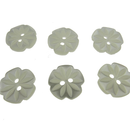 Round Daisy Flower Cut Polyester Buttons 2 Hole Sewing Craft 13 15 18mm CP8 Pack