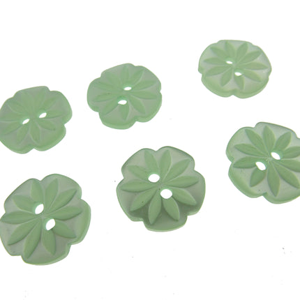 Round Daisy Flower Cut Polyester Buttons 2 Hole Sewing Craft 13 15 18mm CP8 Pack