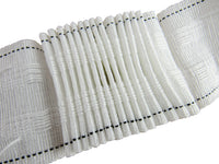 White Curtain Heading Tape Pencil Pleat - 55mm (2") Wide - Choice of Length CT50