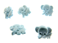 Baby Animal Elephant Buttons For Kids Knitted & Crochet Projects 15mm Shank CN38