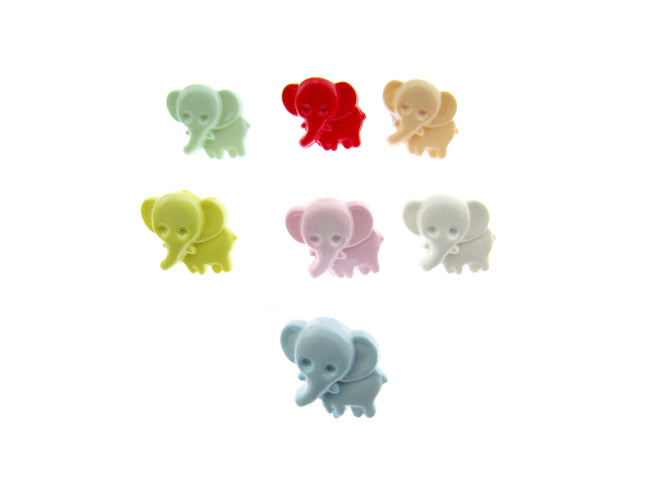 Baby Animal Elephant Buttons For Kids Knitted & Crochet Projects 15mm Shank CN38 - ThreadandTrimmings