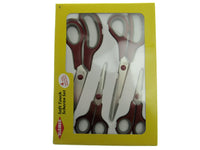 Scissor Set Suitable for Left or Right Handers - Kleiber Soft Touch 4-Piece Set - ThreadandTrimmings