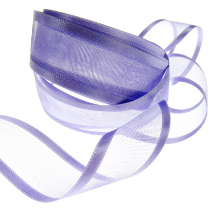 Organza Chiffon Ribbon with Double Sided Satin Edge x 5m - Wedding Ribbon - ThreadandTrimmings