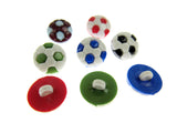 Round Football Buttons Celtic Blues Villa Albion Hammers Newcastle Everton 13mm