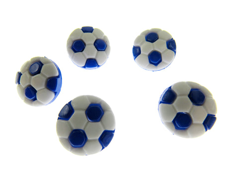 Round Football Soccer Sports Buttons Celtic Blues Villa Albion Arsenal 13mm - ThreadandTrimmings
