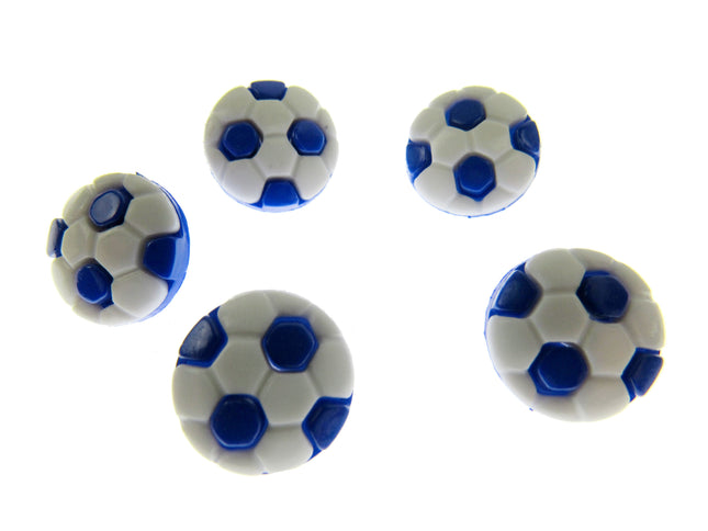 Round Football Soccer Sports Buttons Celtic Blues Villa Albion Arsenal 13mm - ThreadandTrimmings