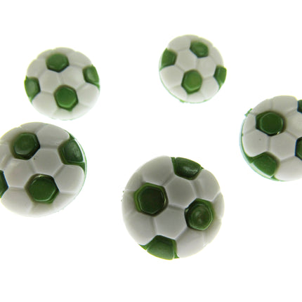 Round Football Soccer Sports Buttons Celtic Blues Villa Albion Arsenal 13mm - ThreadandTrimmings