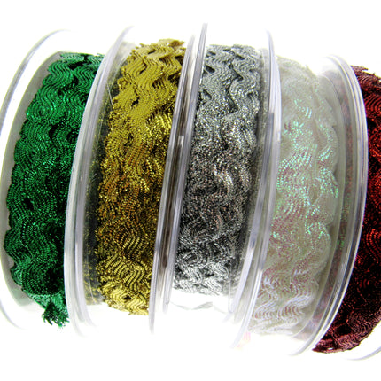 Ric Rac Ribbon Trimming Braid 6mm Wide 3m Lengths Rik Rak Braiding - ThreadandTrimmings