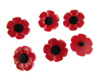 Round Flower Buttons - Daisy, Poppy, Forget Me Not & Sunflower Buttons 18mm/21mm