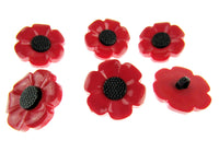 Round Flower Buttons - Daisy, Poppy, Forget Me Not & Sunflower Buttons 18mm/21mm