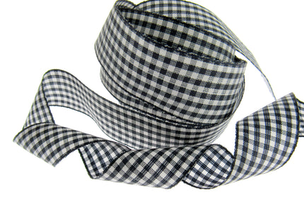 Gingham Ribbon - Choice of 14 Lovely Colours & 3 Sizes - 5mm, 10mm & 25mm - ThreadandTrimmings