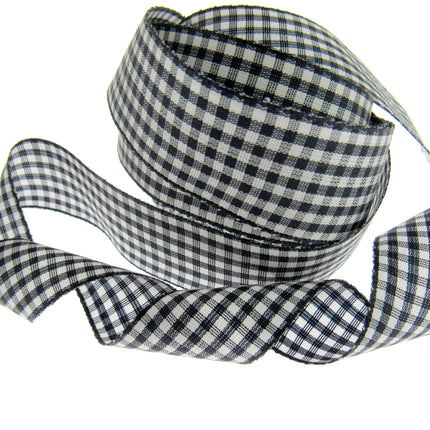 Gingham Ribbon - Choice of 14 Lovely Colours & 3 Sizes - 5mm, 10mm & 25mm - ThreadandTrimmings
