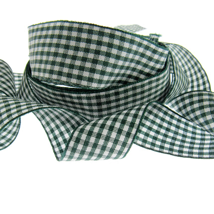 Gingham Ribbon - Choice of 14 Lovely Colours & 3 Sizes - 5mm, 10mm & 25mm - ThreadandTrimmings