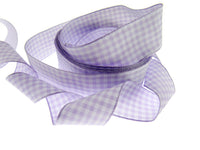 Gingham Ribbon - Choice of 14 Lovely Colours & 3 Sizes - 5mm, 10mm & 25mm