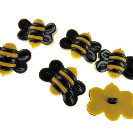 Bumble Bee Buttons Black Wing Bee Buttons 25mm Shank Buttons By Wonder Button