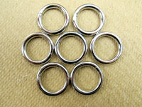 Premium Solid Welded O Rings Silver Nickel Fasteners 20mm 25mm - Loop Rings