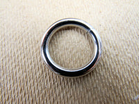 Premium Solid Welded O Rings Silver Nickel Fasteners 20mm 25mm - Loop Rings