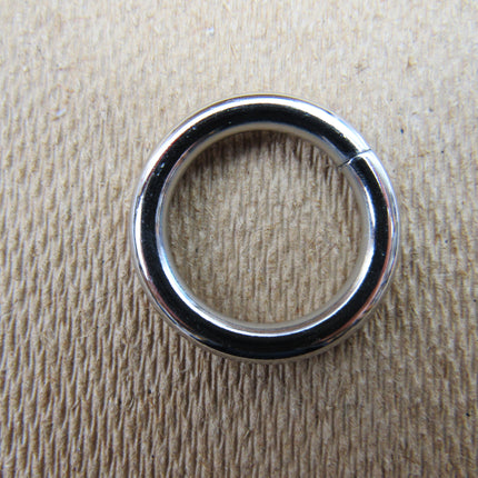 Premium Solid Welded O Rings Silver Nickel Fasteners 20mm 25mm - Loop Rings
