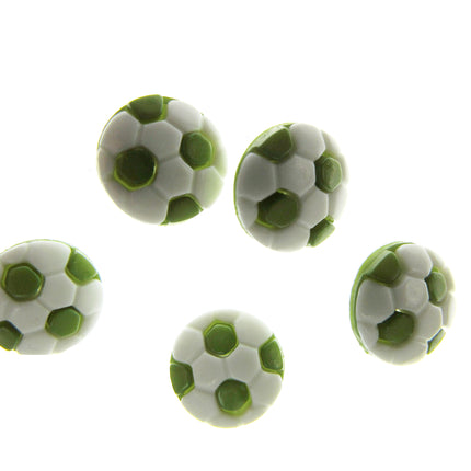 Round Football Soccer Sports Buttons Celtic Blues Villa Albion Arsenal 13mm - ThreadandTrimmings