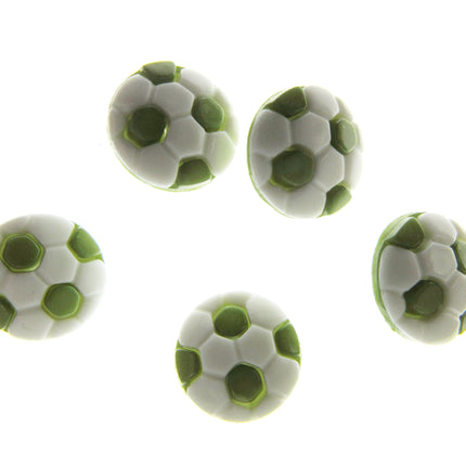 Round Football Soccer Sports Buttons Celtic Blues Villa Albion Arsenal 13mm - ThreadandTrimmings