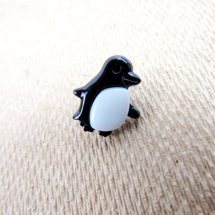 Penguin Buttons Children's Black & White Penguin Buttons 17mm CN21