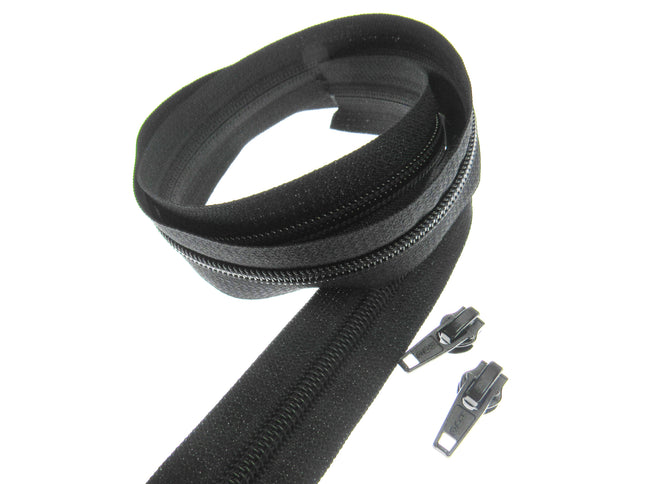Continuous Zip Chain No.5 Weight with Sliders - Ideal for Upholstery & Cushions - ThreadandTrimmings