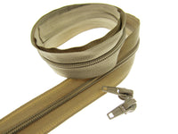 Continuous Nylon Zip Chain with Zip Sliders - No 3 or No 5 Weight