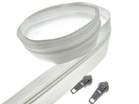 Continuous Nylon Zip Chain with Zip Sliders - No 3 or No 5 Weight