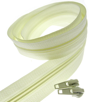 Continuous Zip Chain No.5 Weight with Sliders - Ideal for Upholstery & Cushions - ThreadandTrimmings
