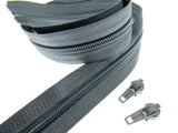 Continuous Nylon Zip Chain with Zip Sliders - No 3 or No 5 Weight