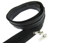 Continuous Nylon Zip Chain with Zip Sliders - No 3 or No 5 Weight