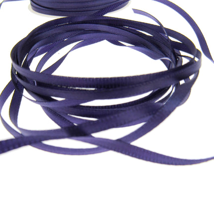 Thin Satin Ribbon - 10 Meter Lengths - Big Colour Range -3mm Double Faced Ribbon - ThreadandTrimmings