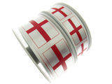 Berisford's  St Georges Cross Patriotic Satin Ribbon (Choose 25mm and 35mm)