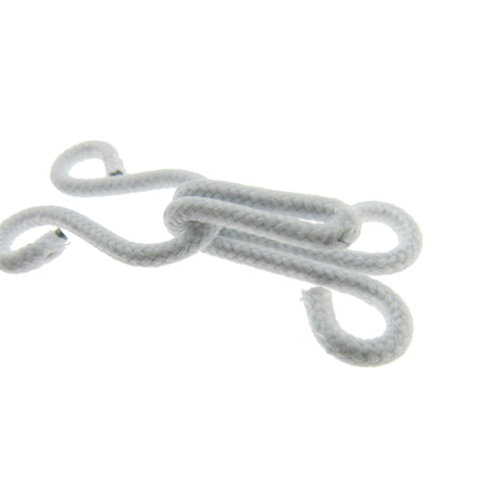 Covered Fur Hooks & Eyes Fasteners 40mm For Fur & Faux Fur Coats 3 Sets Per Pack - ThreadandTrimmings