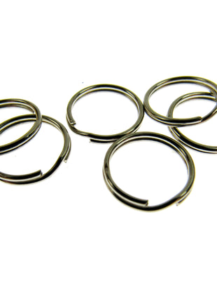 Silver Split Key Rings - Use For In The Hoop Embroidery Projects 4 x Sizes CX63 - ThreadandTrimmings