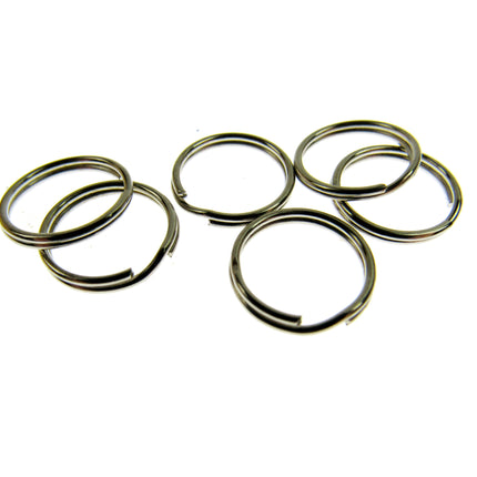 Silver Split Key Rings - Use For In The Hoop Embroidery Projects 4 x Sizes CX63 - ThreadandTrimmings
