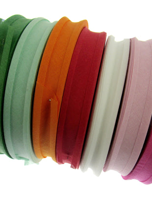 Cotton Bias Binding Bunting Tape - 25mm Wide - 5 x Meters - 100% Cotton - ThreadandTrimmings