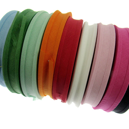 Cotton Bias Binding Bunting Tape - 25mm Wide - 5 x Meters - 100% Cotton - ThreadandTrimmings