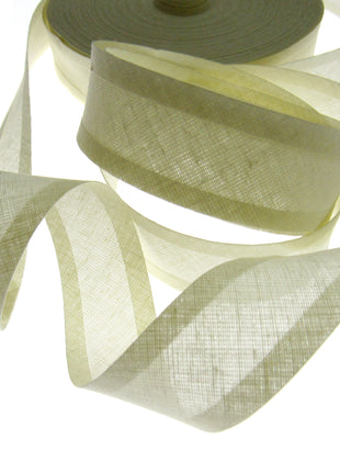 Cotton Bias Binding Bunting Tape - 25mm Wide - 5 x Meters - 100% Cotton - ThreadandTrimmings
