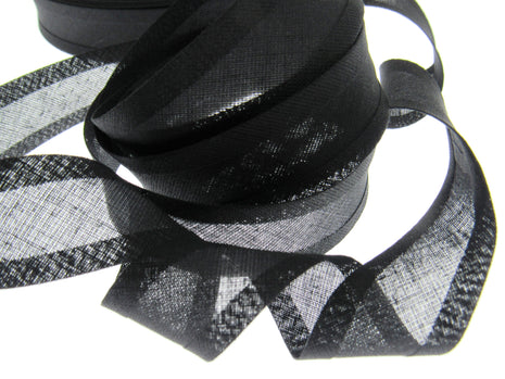 Cotton Bias Binding Bunting Tape - 25mm Wide - 5 x Meters - 100% Cotton - ThreadandTrimmings