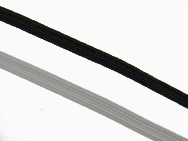 Flat Cord Elastic Whole Rolls 3mm to 12mm Black White Sewing Elastic