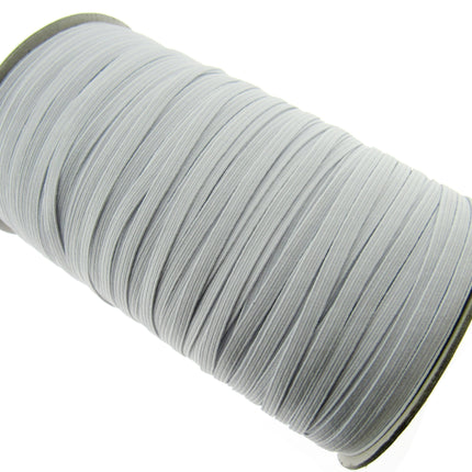 Flat Cord Elastic 3mm to 12mm Black and White 5m 10m 25m