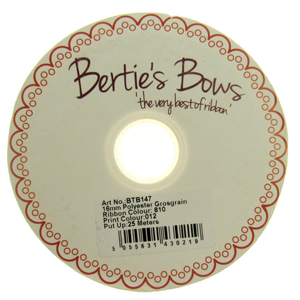 Wedding Ribbon  "To Love & To Cherish" with Heart by Berties Bows x 3m BTB146
