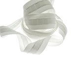 Curtain Header Tape - White Polyester Pencil Pleat Tape -25mm (1") Wide CT25100P - ThreadandTrimmings