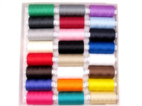 Set of colorful Coats MOON sewing threads in a box on a white background
