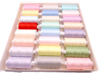 Coats Moon Assorted Sewing Thread x 24 Reels Spun Polyester Special Gift Box