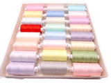 Coats Moon Assorted Sewing Thread x 24 Reels Spun Polyester Special Gift Box