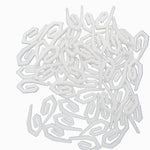 Curtain Hooks for Ring Header Tape White Plastic Standard Size 25mm UK Made CH1X
